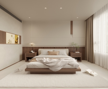 Wabi-sabi Style Bedroom-ID:734219074