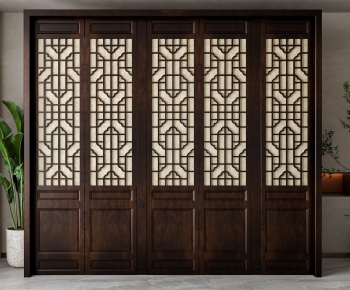 New Chinese Style Wooden Screen Partition-ID:229363923