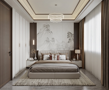 New Chinese Style Bedroom-ID:468493941