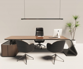 Modern Office Desk And Chair-ID:229475025