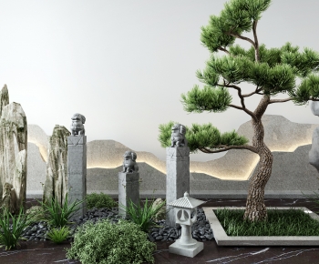 Chinese Style Garden-ID:677089776