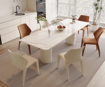 Modern Dining Table And Chairs-ID:294454107