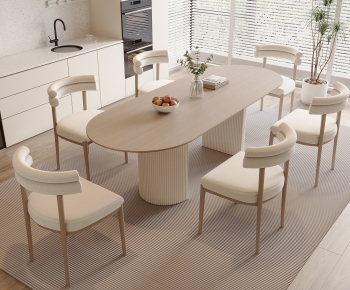 Modern Dining Table And Chairs-ID:476679097