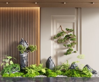 新中式室内景观植物造景-ID:160561088