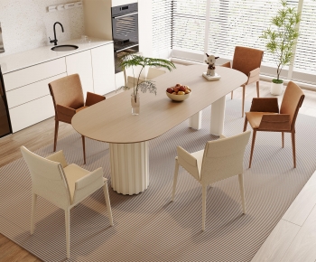 Modern Dining Table And Chairs-ID:255476004