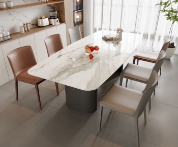 Modern Dining Table And Chairs-ID:487055068
