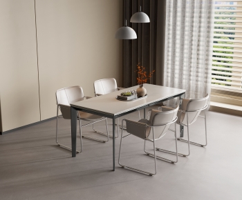 Modern Dining Table And Chairs-ID:703411141