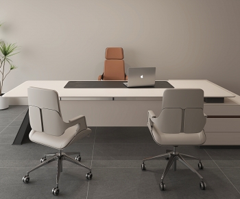 Modern Office Desk And Chair-ID:214093922
