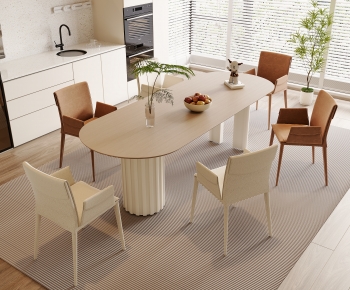 Modern Dining Table And Chairs-ID:854033953