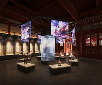 中式博物馆 展厅-ID:671484957