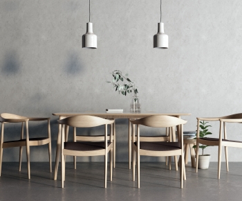 Modern Dining Table And Chairs-ID:895575056