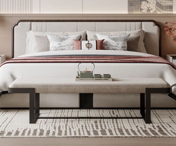 New Chinese Style Double Bed-ID:782852894