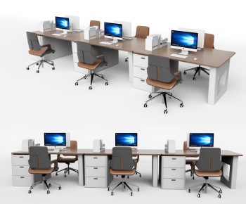 Modern Office Desk And Chair-ID:273595097