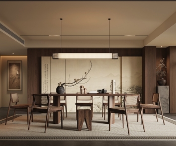 New Chinese Style Dining Room-ID:836375956