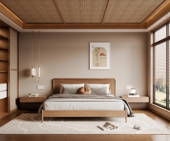 Wabi-sabi Style Bedroom-ID:524250034
