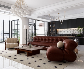 French Style A Living Room-ID:122175937