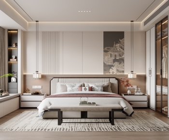 New Chinese Style Bedroom-ID:810595994