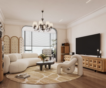 French Style A Living Room-ID:350431922