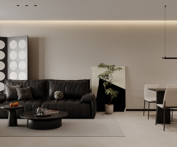 Modern A Living Room-ID:740093955