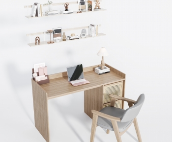 Modern Computer Desk And Chair-ID:799129067