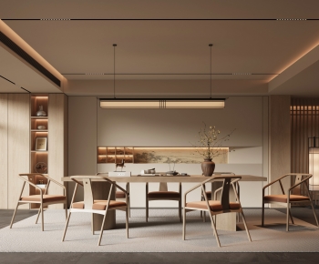 New Chinese Style Dining Room-ID:978427897