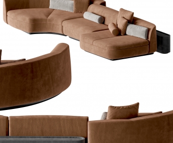 Minotti现代布艺弧形沙发-ID:224455126