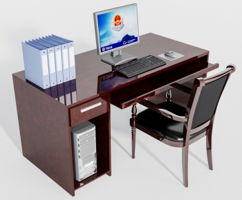 Modern Office Desk And Chair-ID:304399012