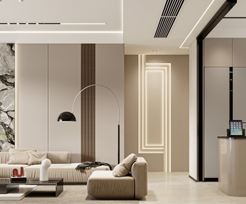 Modern A Living Room-ID:747570996