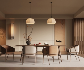 New Chinese Style Dining Room-ID:249413017