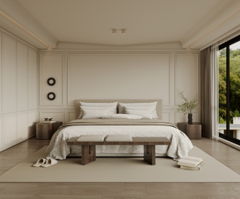 Wabi-sabi Style Bedroom-ID:717153075