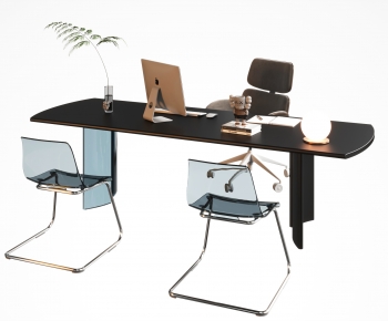Modern Computer Desk And Chair-ID:518800024