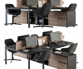 Modern Office Desk And Chair-ID:574489126