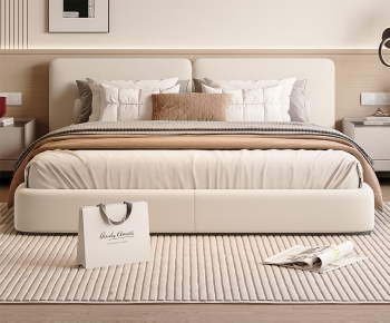 Modern Double Bed-ID:776997098
