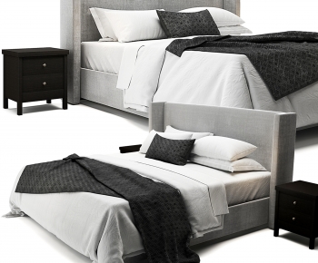 Modern Double Bed-ID:979945904