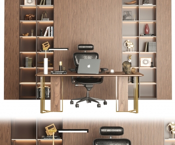 Modern Office Desk And Chair-ID:480693102