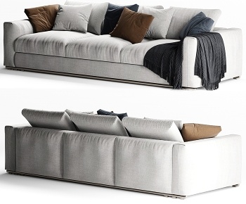 Flexform现代布艺三人沙发3D模型