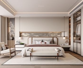 New Chinese Style Bedroom-ID:972018967