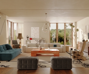 Modern A Living Room-ID:864820001