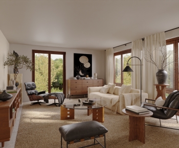 Modern A Living Room-ID:737431096