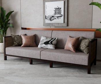 New Chinese Style A Sofa For Two-ID:354937089