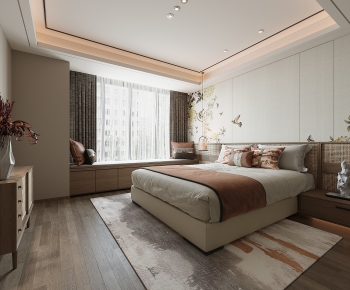 New Chinese Style Bedroom-ID:479980954