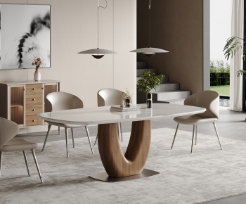 Modern Dining Table And Chairs-ID:217936048