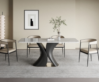Modern Dining Table And Chairs-ID:590760958
