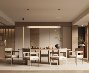 New Chinese Style Dining Room-ID:220585119