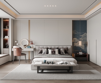 New Chinese Style Bedroom-ID:290484912