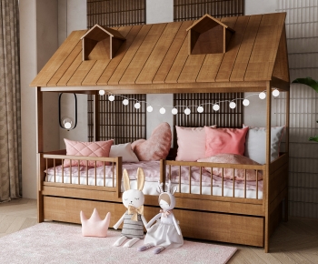 American Style Child's Bed-ID:523823983