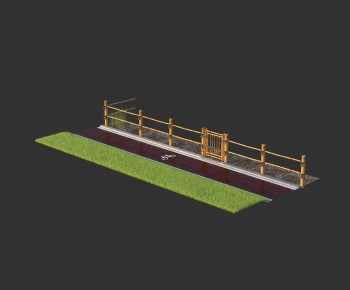 现代竹制护栏围栏 草坪-ID:470240116