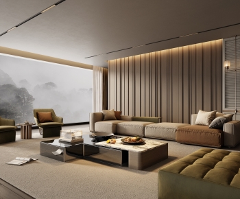Modern A Living Room-ID:991527083
