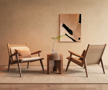 Wabi-sabi Style Lounge Chair-ID:820839882