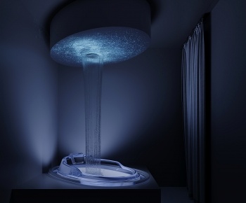 现代星空顶 亚克力浴缸3D模型